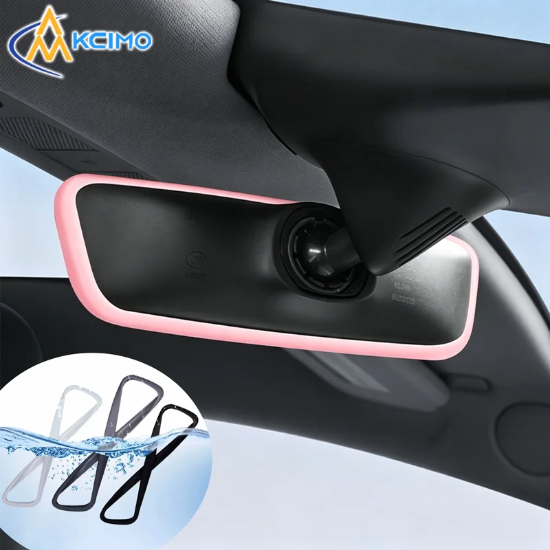 

Silicone Rearview Mirror Protector Cover for Tesla Model 3 Y Interior Accessories Anti-Scratch Rubber Frame Trim Car Accessories