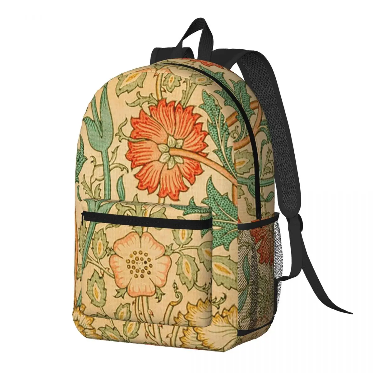 

Pink And Rose By William Morris 1890 Backpack Daypack Large Capacity Kids BookBag School Bag Shoulder Bags for Men Women