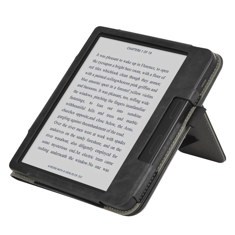 For KOBO Libra Colour/Libra 2/Libra H2O Case with Hand Strap Stand