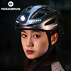 Rockbros-充電式自転車ライトヘルメット,タイプC充電式自転車ライトヘルメット,調整可能,マウンテンバイク,安全,山,道路,スクーター 6