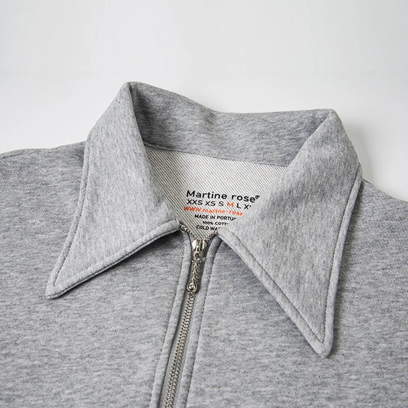 男性女性カジュアルクラシックロゴ刺繍マルティンローズハーフジップラペルスウェット最高品質の綿特大グレープルオーバー