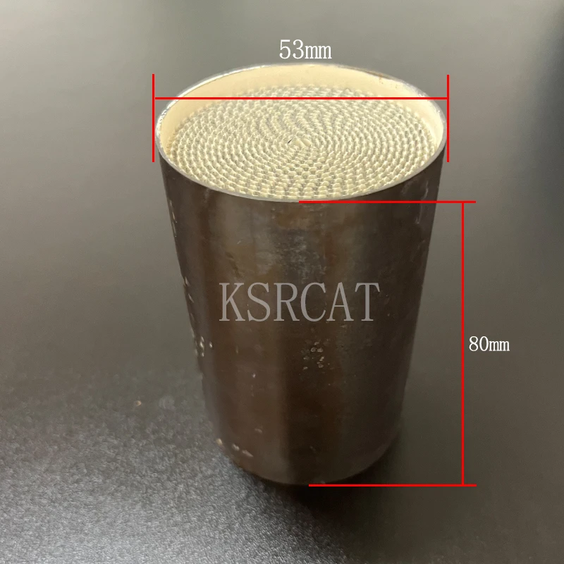 

High quality Honeycomb motorcycle catalyst 53*80mm exhaust system engine parts metallic motorcycle catalyst