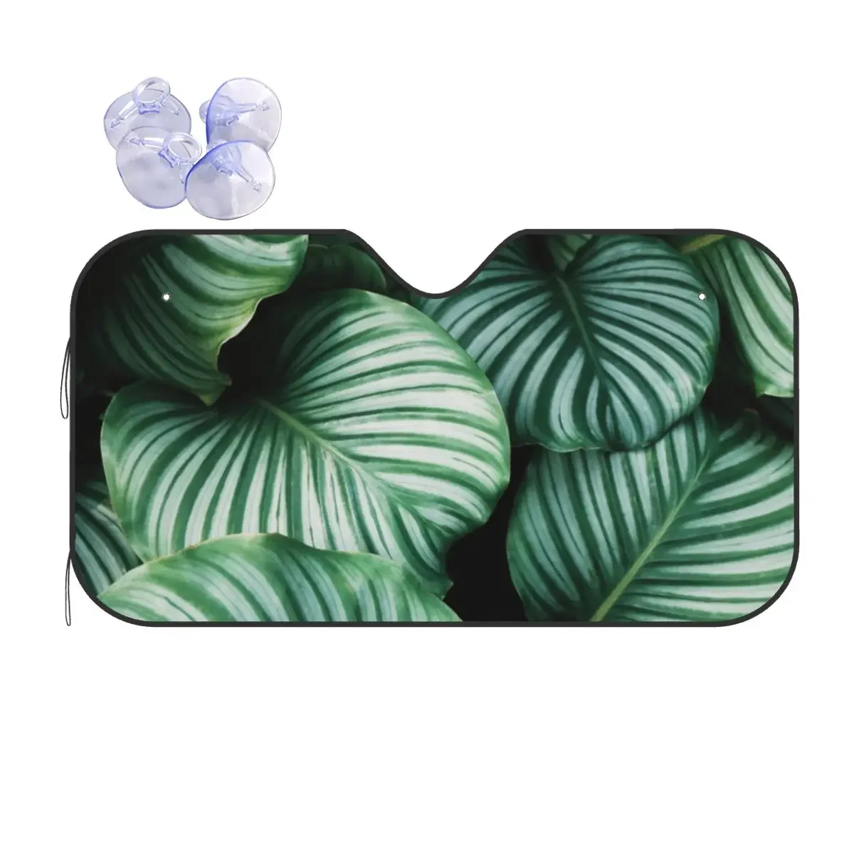 

Складной солнцезащитный козырек Monstera в виде листьев, 76x140 см