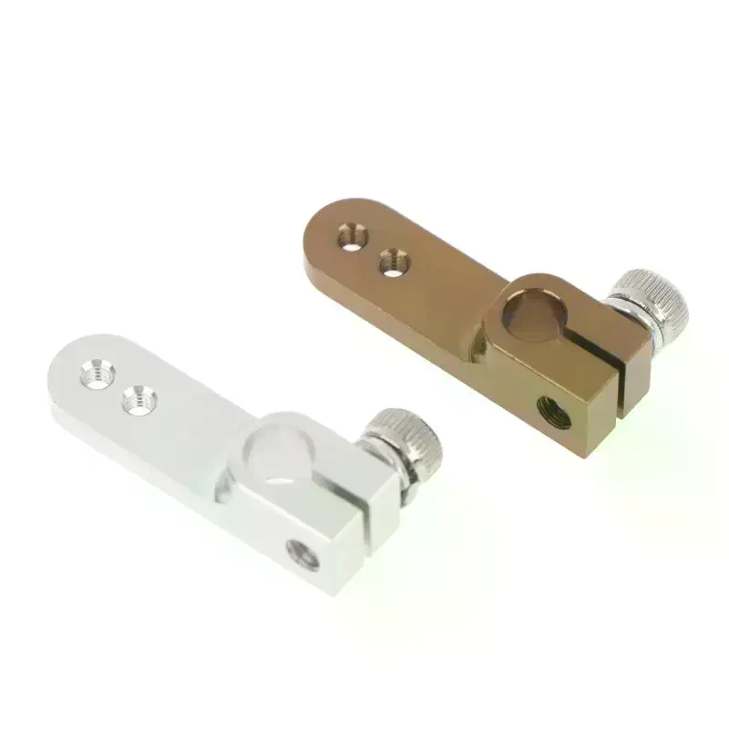 CNC Aluminum Servo Horn Clamping Type Steering Arm Carburetor Throttle Rocker Arm Enginne Parts 4mm/4.76mm