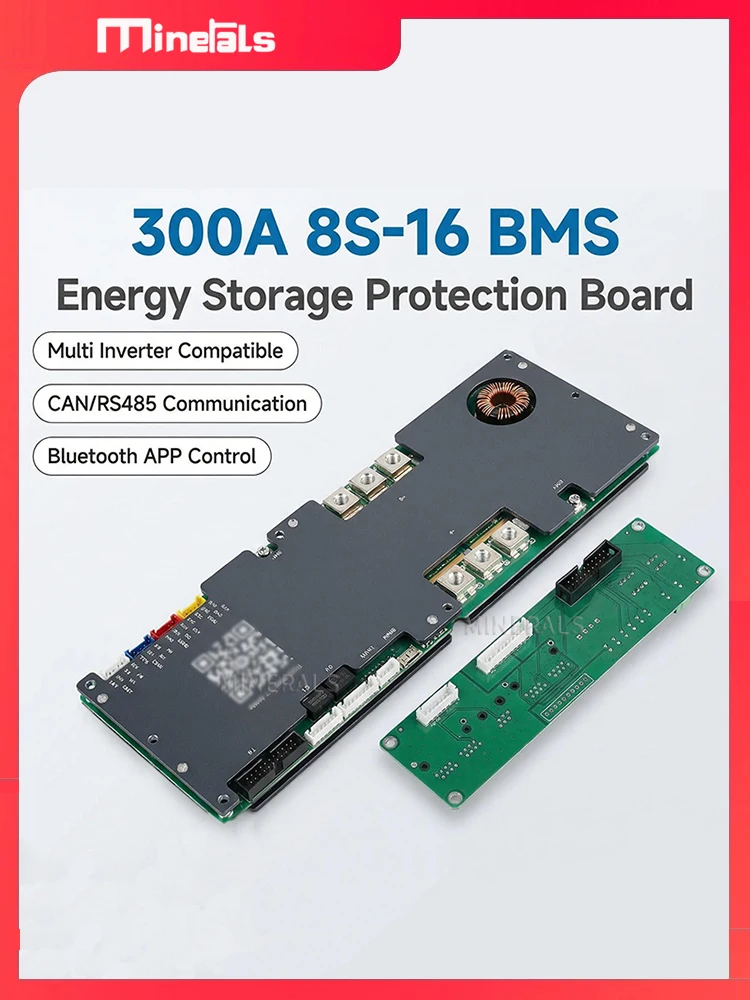 V19 pre-charging 8S-16S 300A Jikong Inverter BMS 2A Aktywna Balanserka 2A JK-PB2A16S30P 24V SMART BMS Obsługa Bluetooth APP BMS do akumulatorów — zdjęcie produktu 7