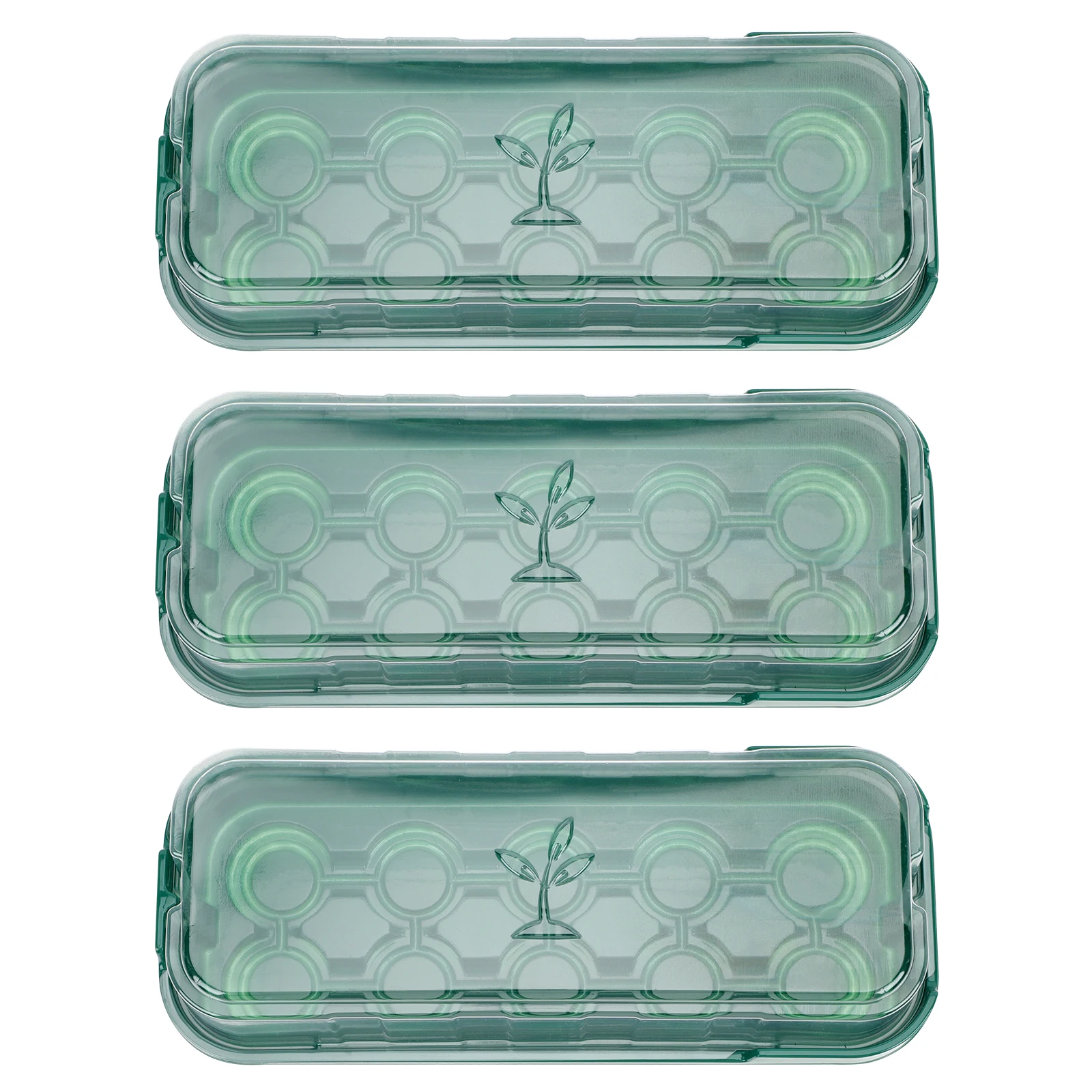 

3 pcs Seedling Tray Plantting Containers Germination Greenhouse Growing Nursery Plastic Plate Gardening Supplies Lightweight