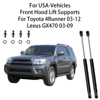 2 uds soportes de elevación de capó delantero puntales para Toyota 4Runner 2003-2012 para Lexus GX470 2003-2009