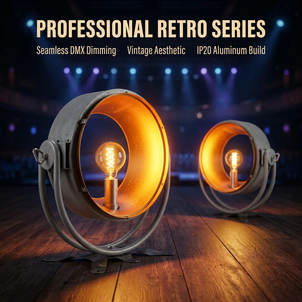 Retro 40W Tungsten Light Bulb DMX512 Yellow Effect Light Universal Voltage IP Rated for Party Background Bar Stage Lighting