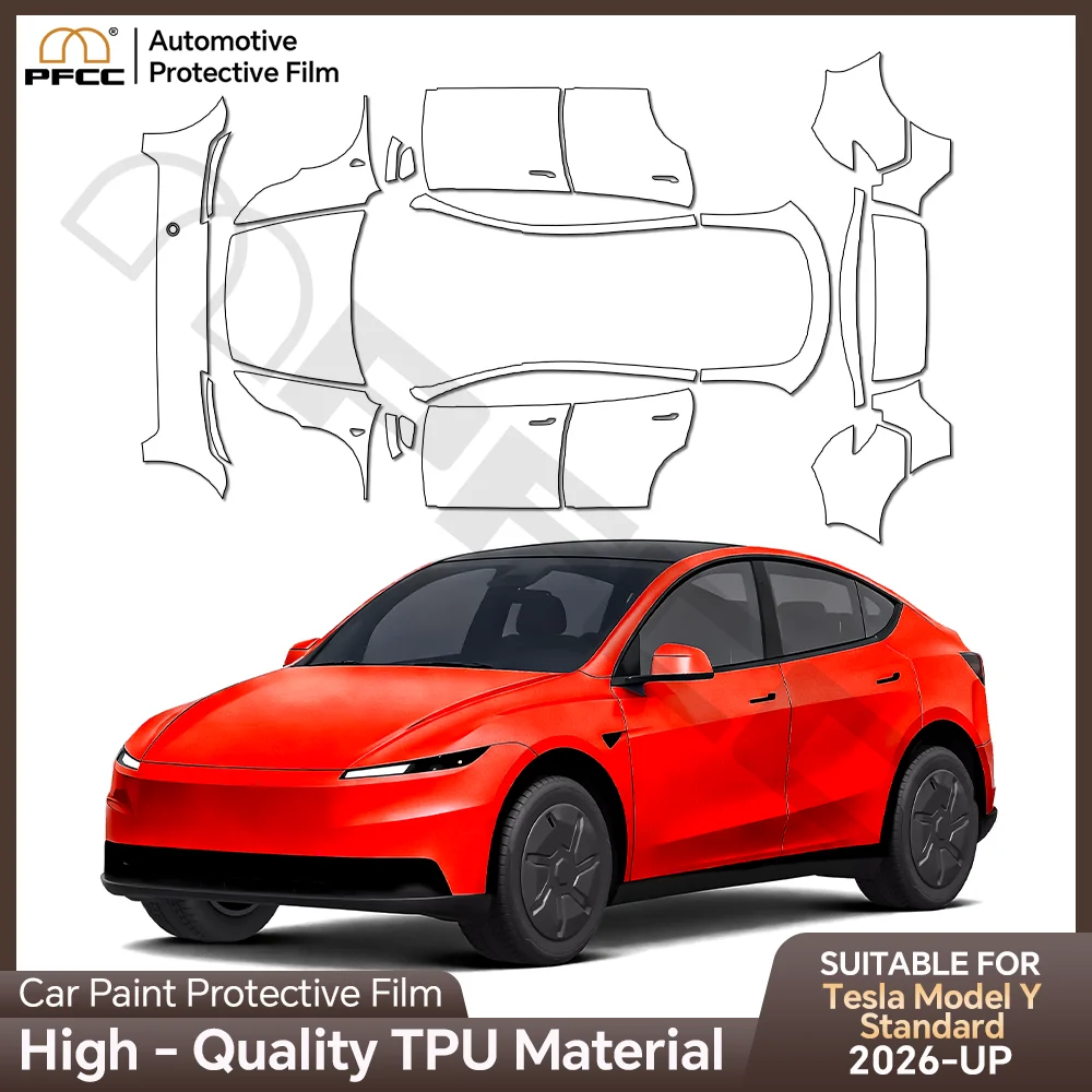 TPU For Tesla Model Y Standard 2026 Clear High Gloss PPF Paint Protection Film Self-Healing Scratch Resistant Invisible Car Wrap