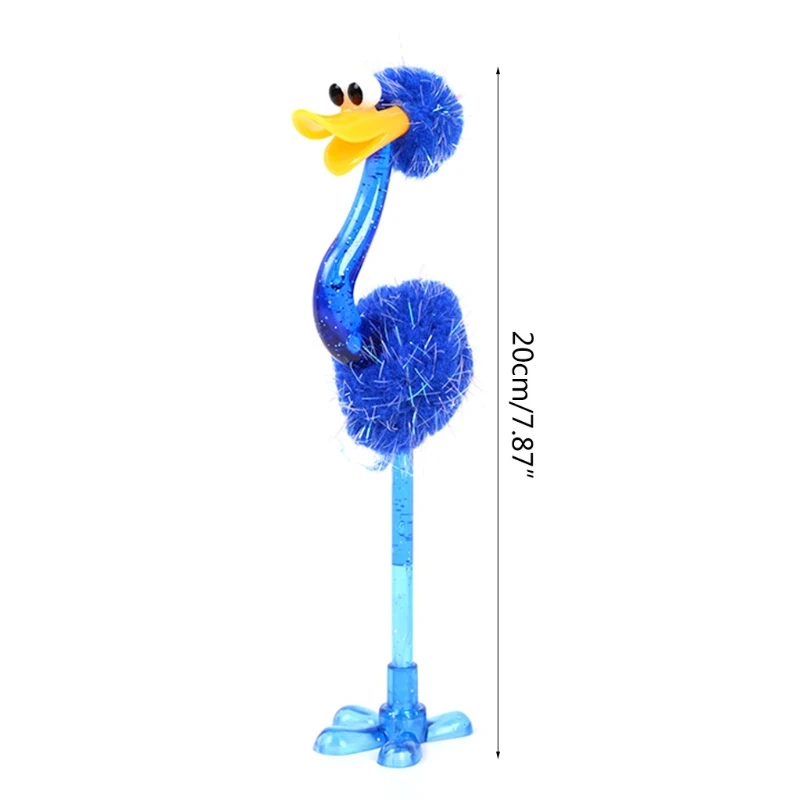 12 PCS Cartoon Ostrich Ballpoint Pen for Creative 3D Ostrich Gift for Stud