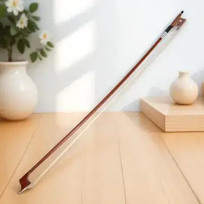 

Violin Bow Practical Wooden Horsetail Balanced Powerful Tone Suitable for Professional and Student Practice Violin Parts