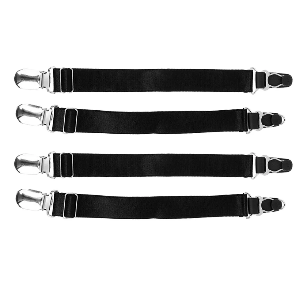 

Adjustable Duck Bill Garter Clips Metal Hosiery Grips For Stockings Thigh High Socks Closet Laundry Organization