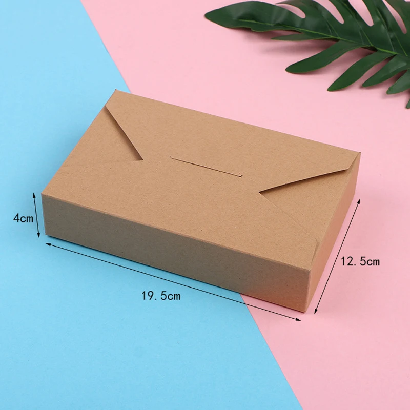 30/50pcs Kraft Paper Gift Boxes White Red Candy Box For Wedding Birthday Christmas Party Chocolate Cake Baking Packaging Box