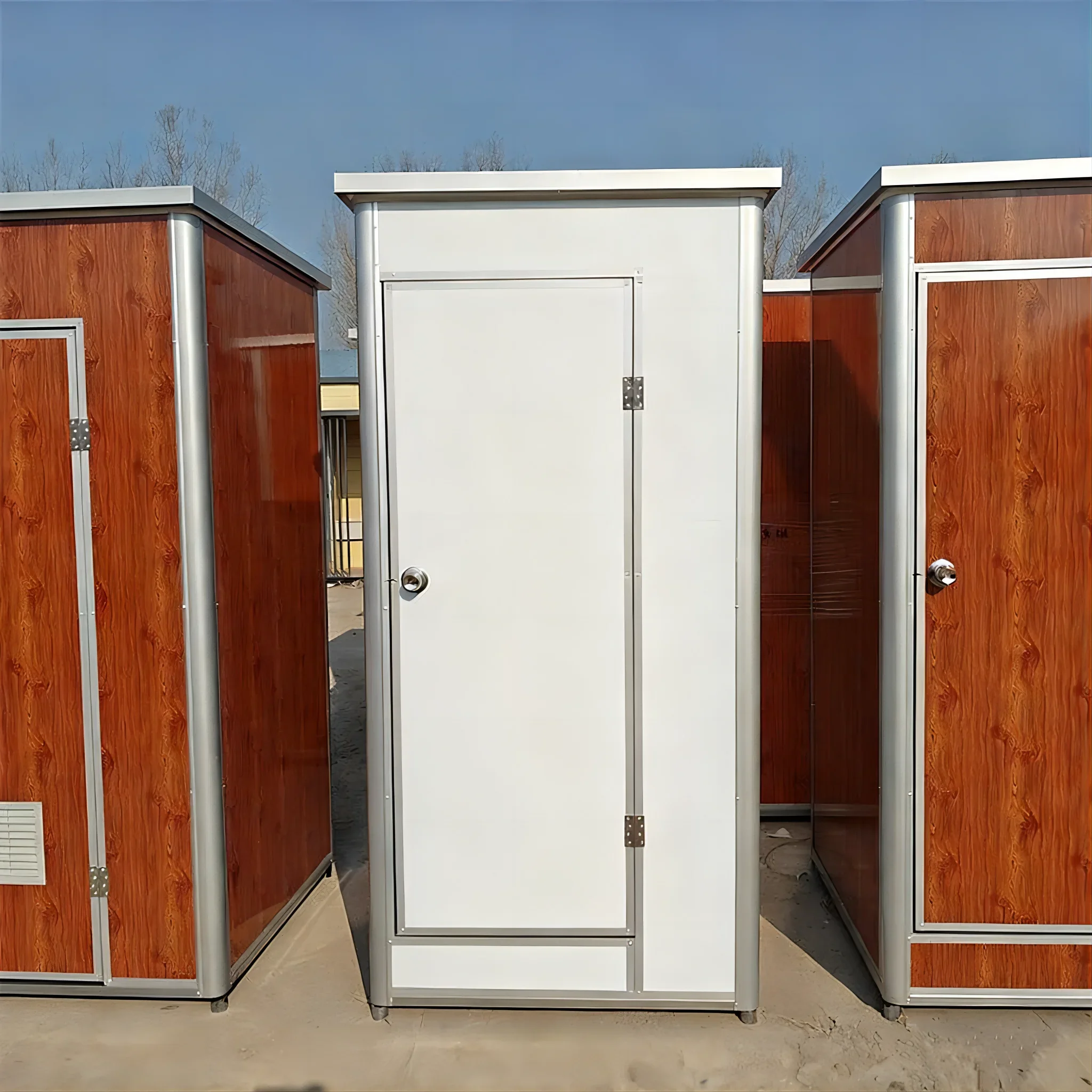 2026 Modern Shower Cabin Outdoor Restroom Block Prefab Shower Portable Shower Room for Construction Sitepromote sales
