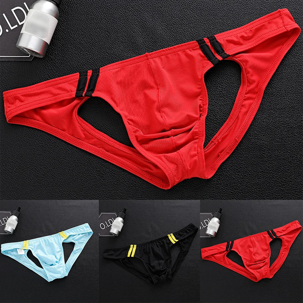 Men\'s Panties Sexy Underwear For Hot Man Low-Rise Briefs Thong Stretch Bikini G-String Breathable Underpants Elastic Knickers