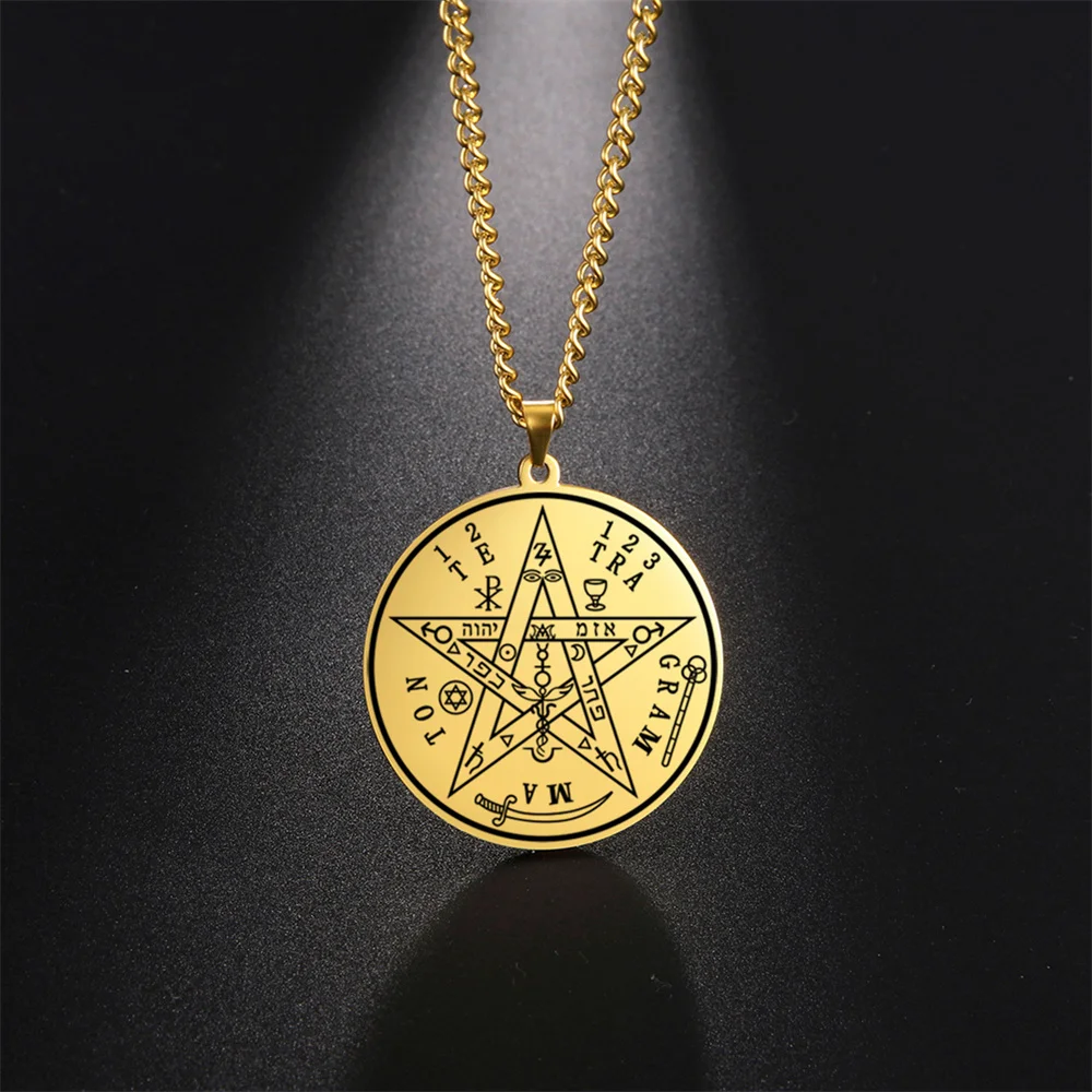 Stainless Steel Star of David Pendant Necklaces Hexagram Jerusalem Chai Protection Symbol Necklace Jewish Religion Jewelry