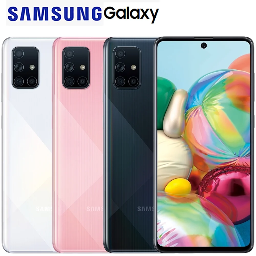 Refurbished Samsung Galaxy A71 5G SM-A715F Android Smartphone 6.7-inch US Version Four Camera 64MP 4500mAh 25W NFC Eight Core