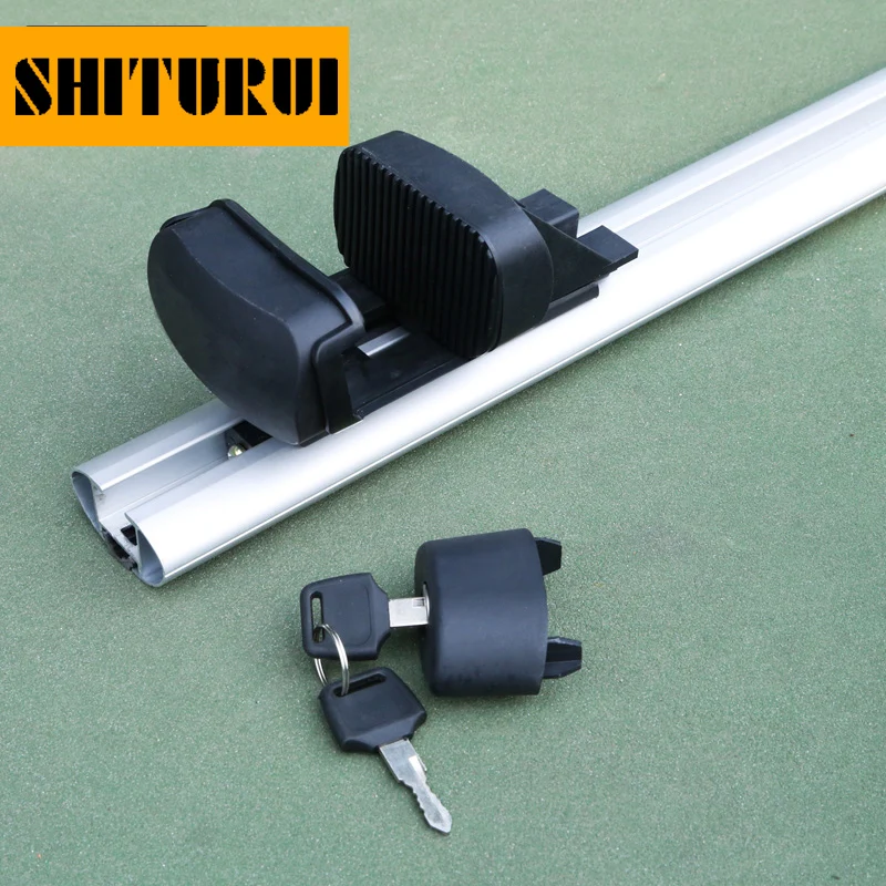 SHITURUI 2PCS 120 Or 135CM Universal Fits Car With Original Roof Rack SUV Roof Rack Crossbars For Kayak Cargoline Snowboarding