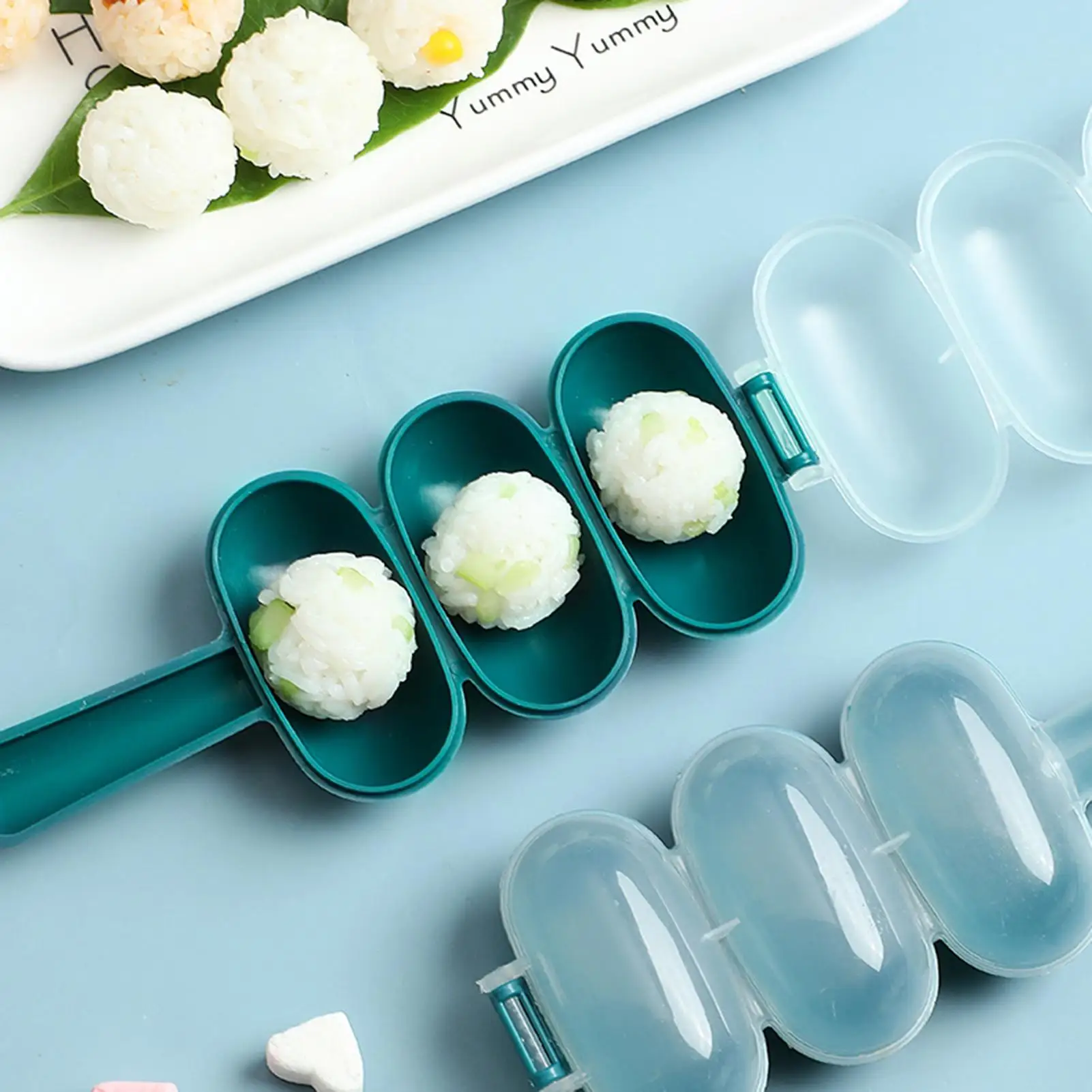 Rice Ball Shaker Rice Roll Shaker Ball Maker Portable Meatballs Making Tool Kitchen Gadget for Outing Family Gathering Camping