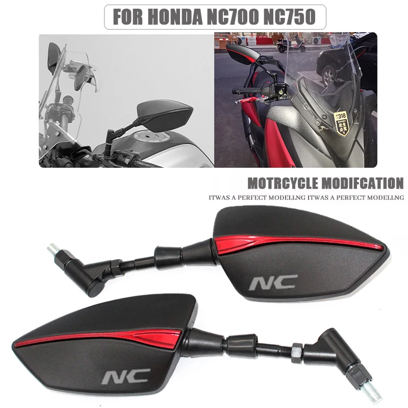 For Honda NC700 NC700S NC700X NC750 NC750X NC750S NC 700 750 S/X Motorcycle Mirror Rearview Mirrors Back Side Convex Mirror