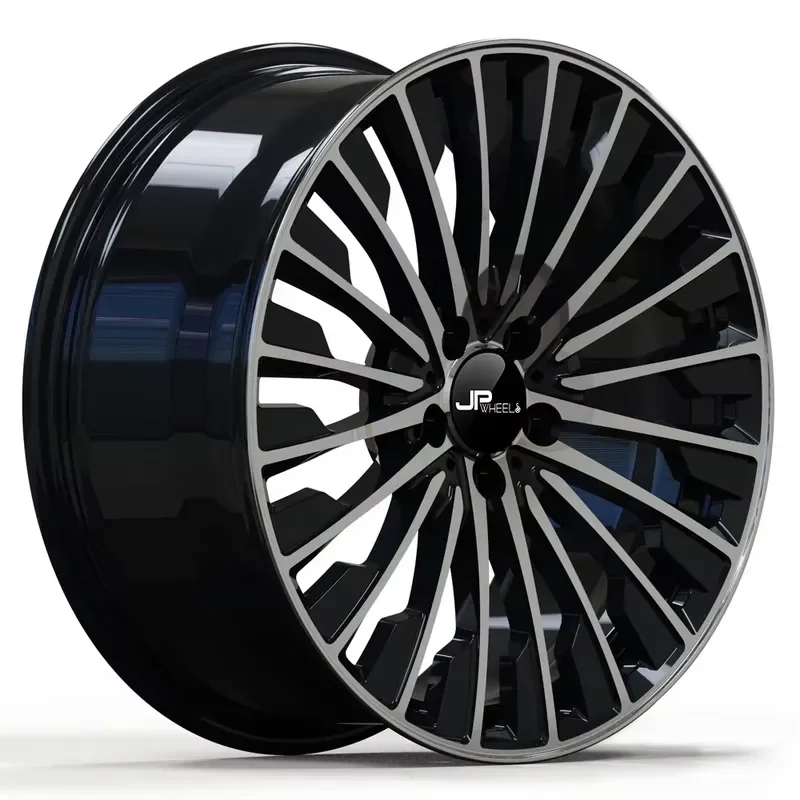 Custom Multi-Spoke 5x112 Forged Alloy Wheels 19 Inch Car Rims 5x112 Gloss Black Truck Wheels for #J02066