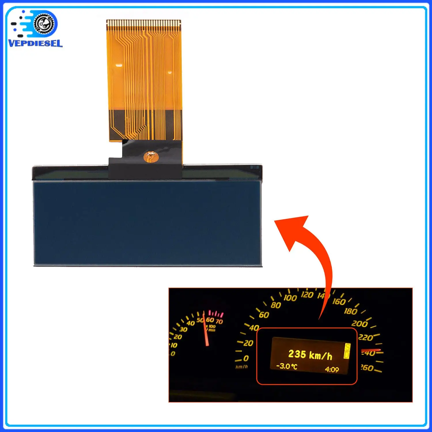 

1 шт. новый ЖК-дисплей приборной панели для Mercedes Benz W203 C Class W463 2000-2007, автомобильные аксессуары