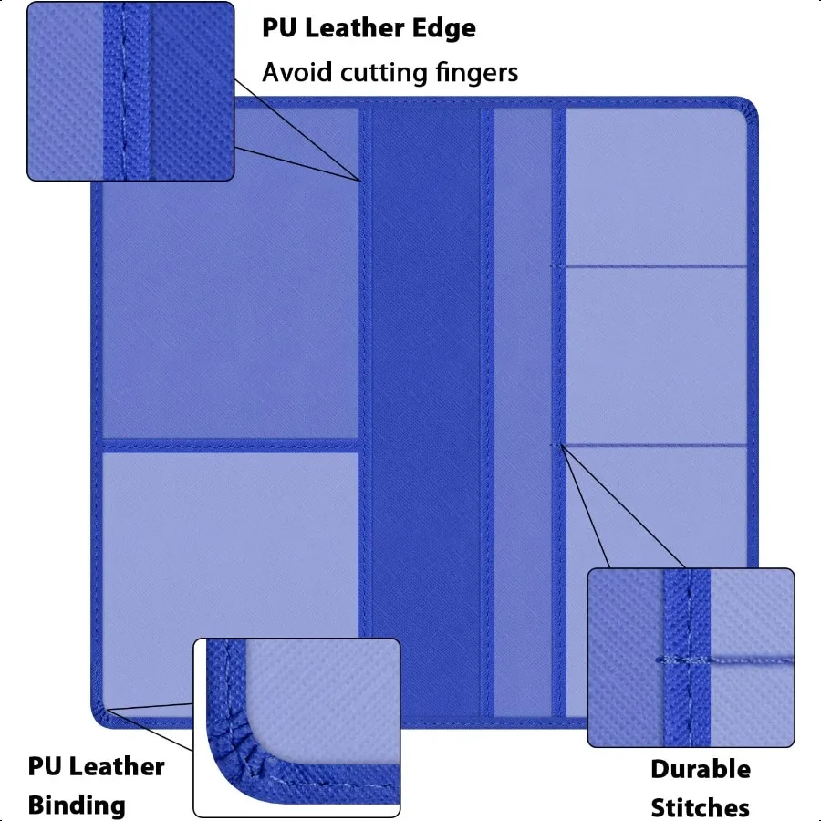 자동차 보험 및 등록증 보관함 9.5 x 5 인치 PU 가죽 차량 글러브 박스 정리함 보험 카드 운전면허증 케이스