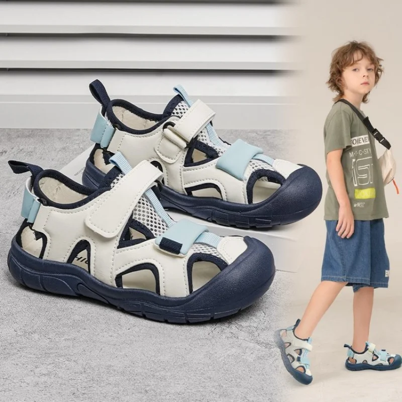 

Hollow Out Summer Sport Shoes For Children Trend Fashion Breathable Teenager Kid's Sneakers Anti-slippery Boy's Girl's Sandals