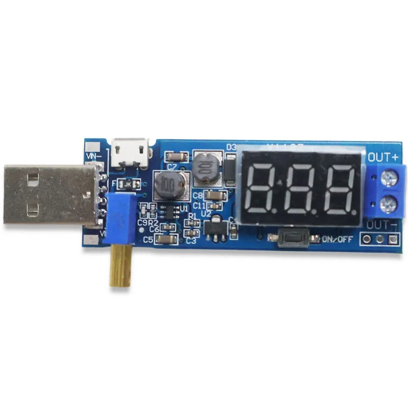 DC-DC 5V to 3.5V / 12V USB Step UP / Down Power Supply Module Adjustable Boost Buck Converter Out DC 1.2V-24V for Arduino ESP32