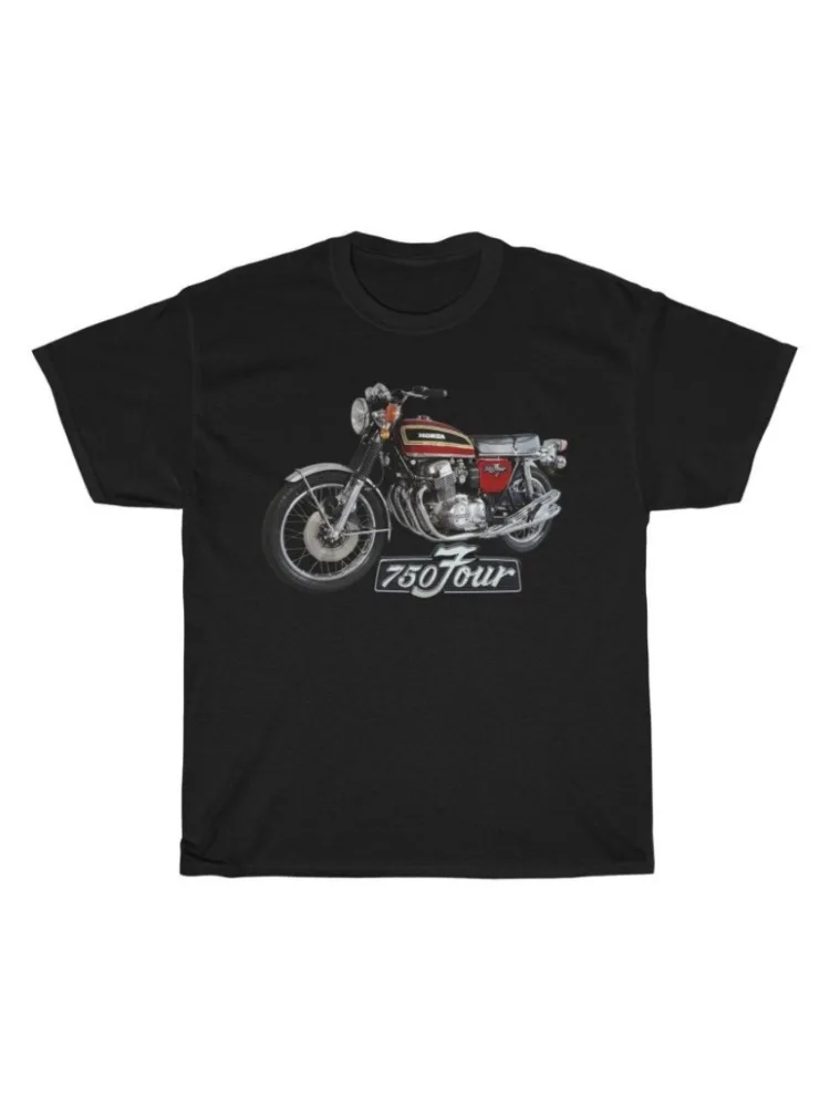 AliExpress Honda Men's and Women's T-shirt Summer Cotton Tee Honda CB750 Four Cyl Short-sleeved Spring and Autumn Motorcycle Cycling Top