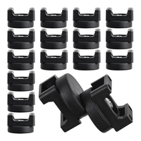 BAAR-15 Pieces Magnetic Cable Clips Zip Tie Mount Base Magnetic Wire Holder Multipurpose Cable Ties Management Base