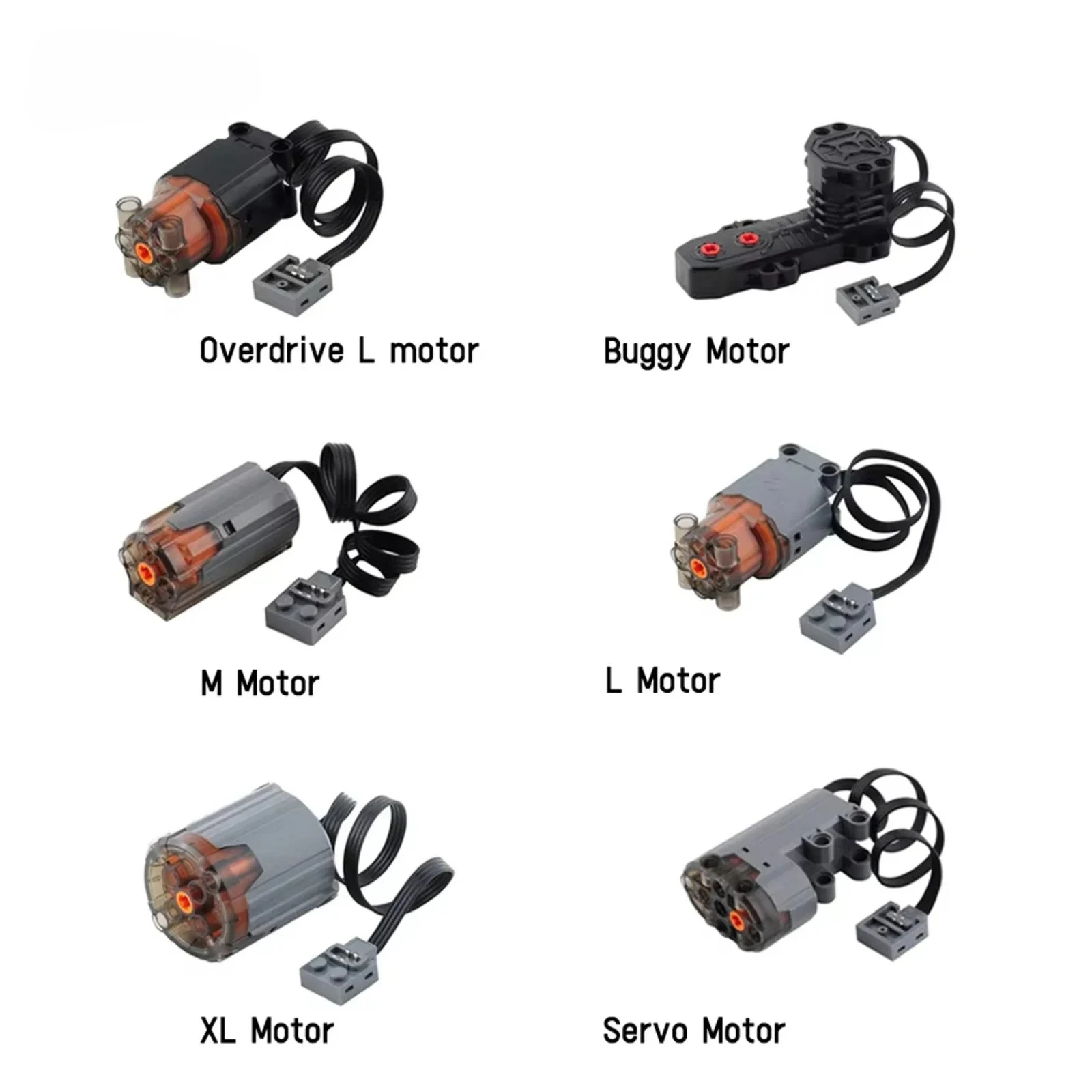 

Mould King M L XL Servo Motor Buggy Motor 8883 88003 8882 88004 5292 Support APP Remote Control MOC Power Functions Modificate