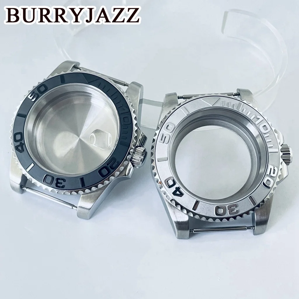 

BURRYJAZZ 40mm SUB Case NH35 NH36 NH34 NH38 NH70 NH72 ETA2824 PT5000 Watch Case Sapphire Glass Ceramic Bezel