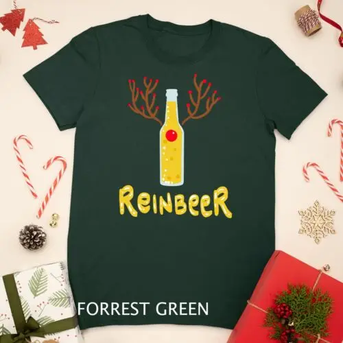 Beer Drinking Gift - Reindeer Reinbeer Unisex T-shirt