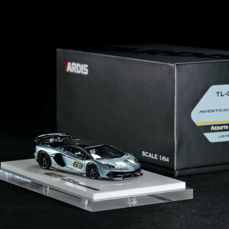 New In Stock Tardis 1:64 Lamborghini Aventador Svj #63 Resin