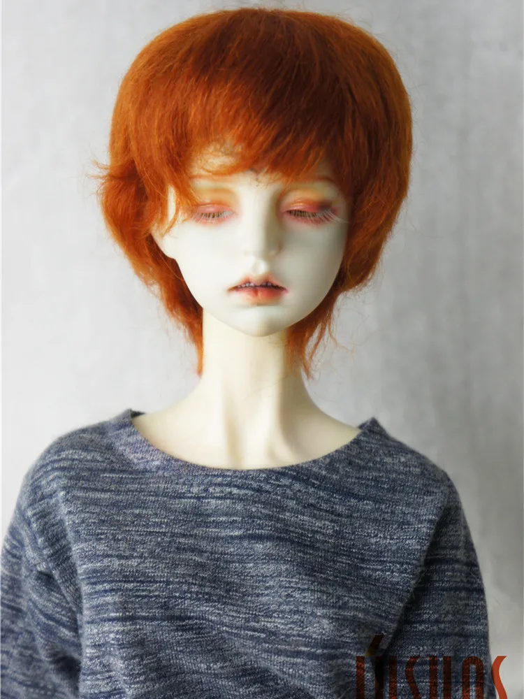 JD133 1/3 SD DOD Fashion BJD Mohair Wig Boyish Short cut Hair Size 8-9inch 9-10inch Doll Hair Blythes Accessories