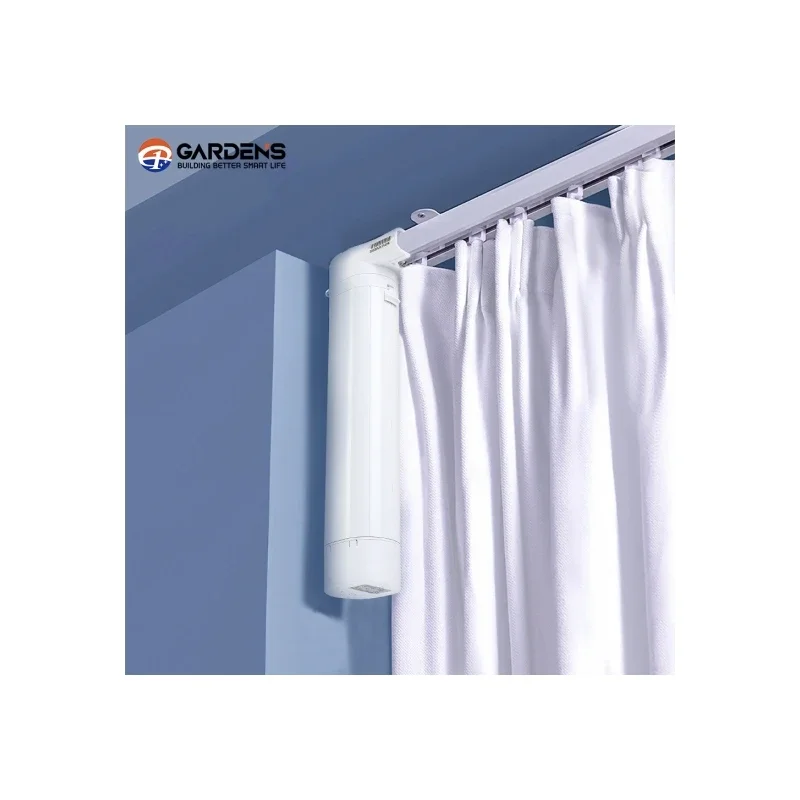 Smart Curtain Complete Kit Low Noise DIY Electric Curtain Kit Curtain Rail Track Motor Set  Alexa Tuya Wifi Complete 5.2m