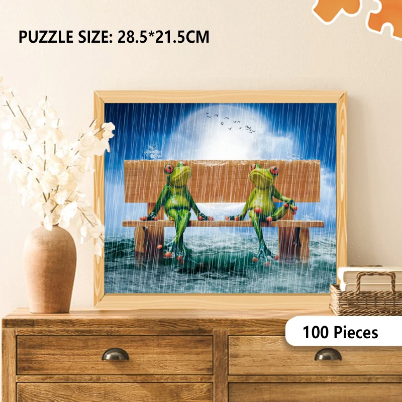 100 Stück Puzzle Montage Bild Cartoon Tiere Dekompression Puzzles Spielzeug für erwachsene Kinder Kinder pädagogische Geschenke