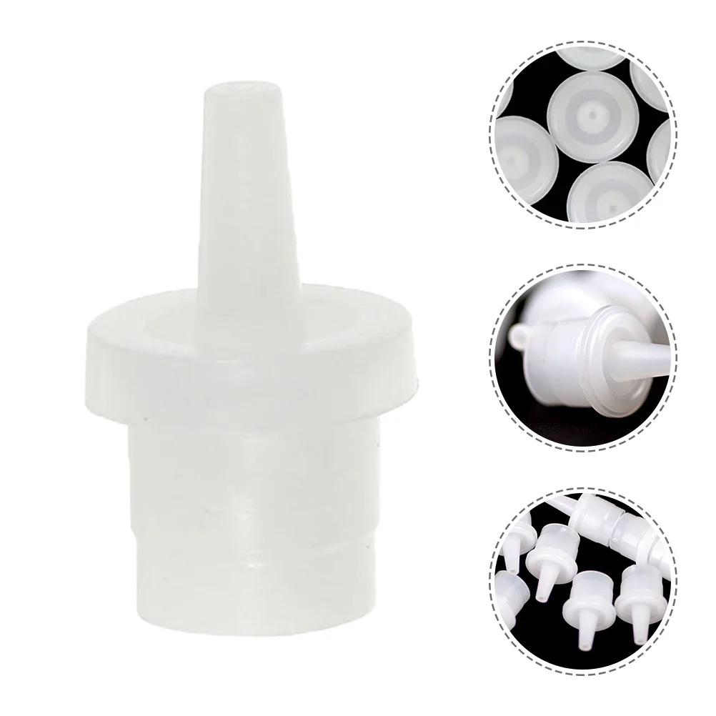 

50Pcs Eyelash Glue Bottle Plugs Lash Glue Special Plugs Pc Material Durable Lash Bottle Stopper Tools Grafting Eyelash Plug