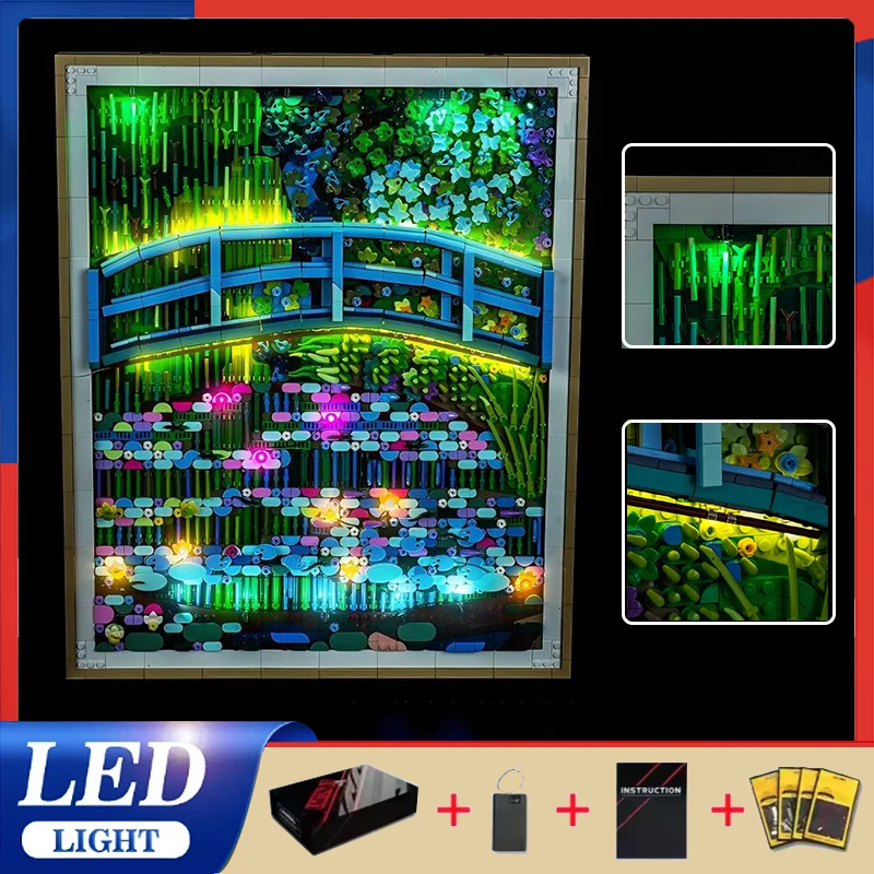 High-Grade DIY LED Lighting Set for Lego Bricks 31220 Bridge over a Pond of Water Lilies(Only Led Light,Without Blocks Model)