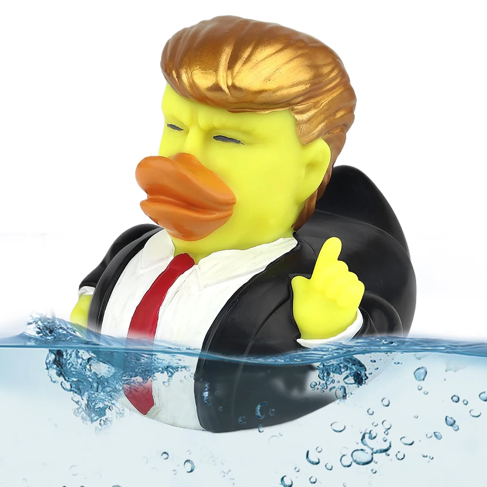 Trump Rubber Duck Baby Bath Toys Trump Merchandise Rubber Duckies Funny Duck Toy Shower Duck Child Bath Float for Kids Gift