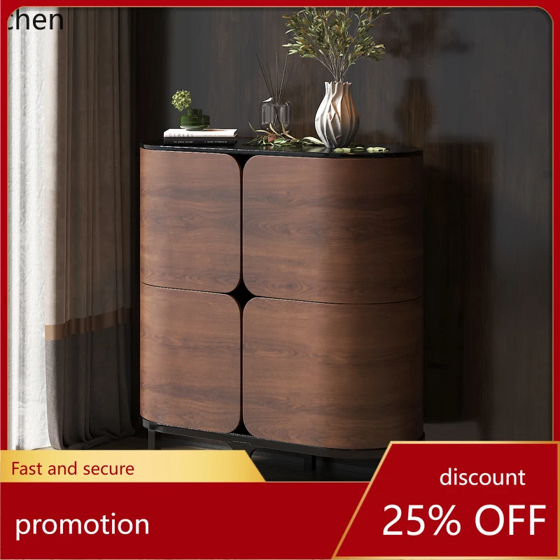 

HT light luxury solid wood dining side cabinet living room hotel wall wine cabinet home locker