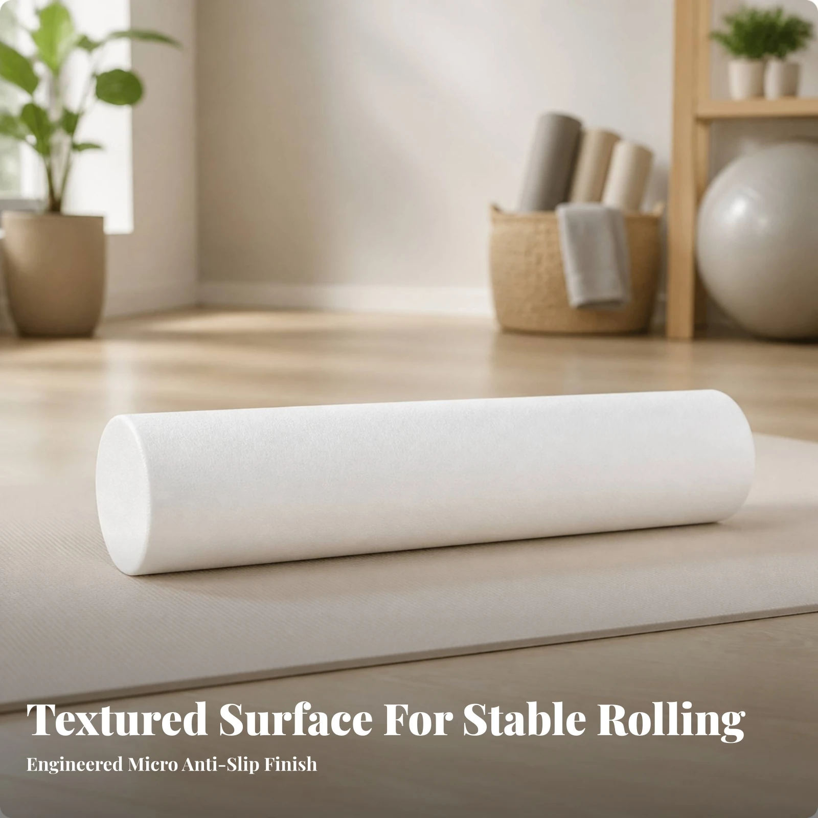 Expanded Polypropylene Foam Roller Solid Muscle Recovery Roller Fitness Equipment Long-Lasting Exercise Tool Lightweight