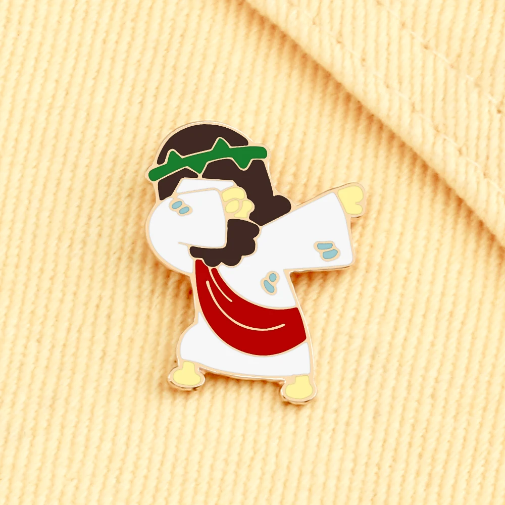 Swag Dacing Little Girl Enamel Pin Personality Hip pop Brooches Men Women Jeans Coat Lapel Pin Badges Jewelry Gift for Friend