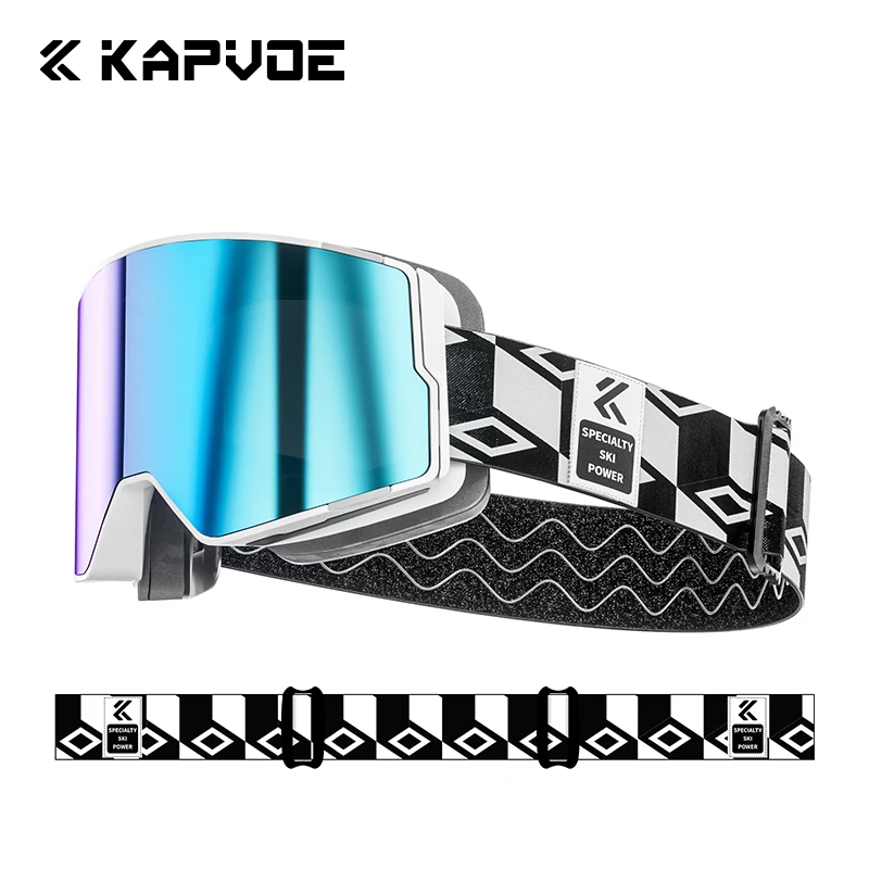 

Kapvoe Snow Goggles Ski Snowboarding Skiing Mask for Men Women Anti-Fog Lens UV400 Photochromic Snowmobile Glasses Motorcycle