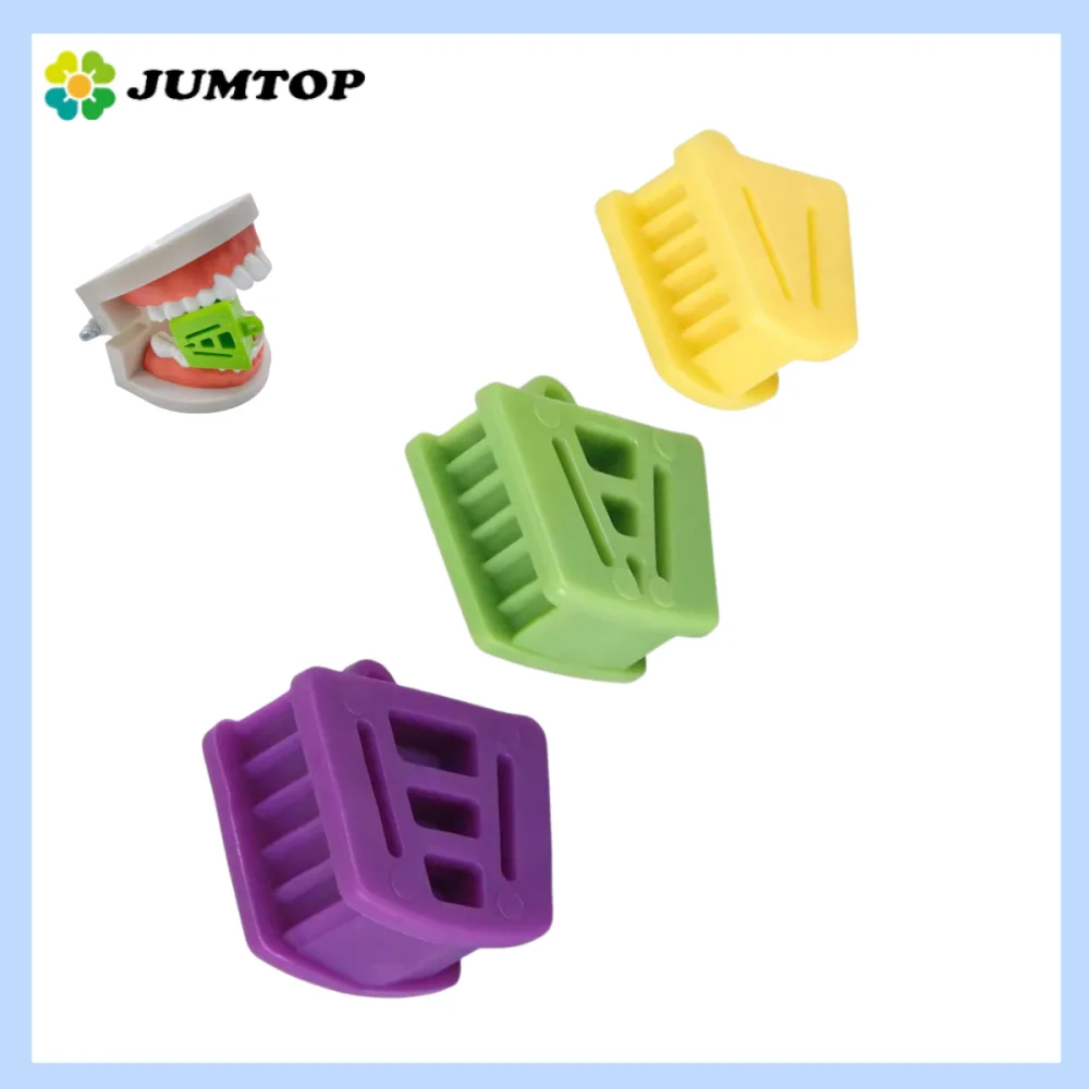 Dental Occlusal Bite Blocks - Set of 3 Sizes (L/M/S) Rubber Mouth Props for Dental Procedures, Orthodontics, and Oral Surgery