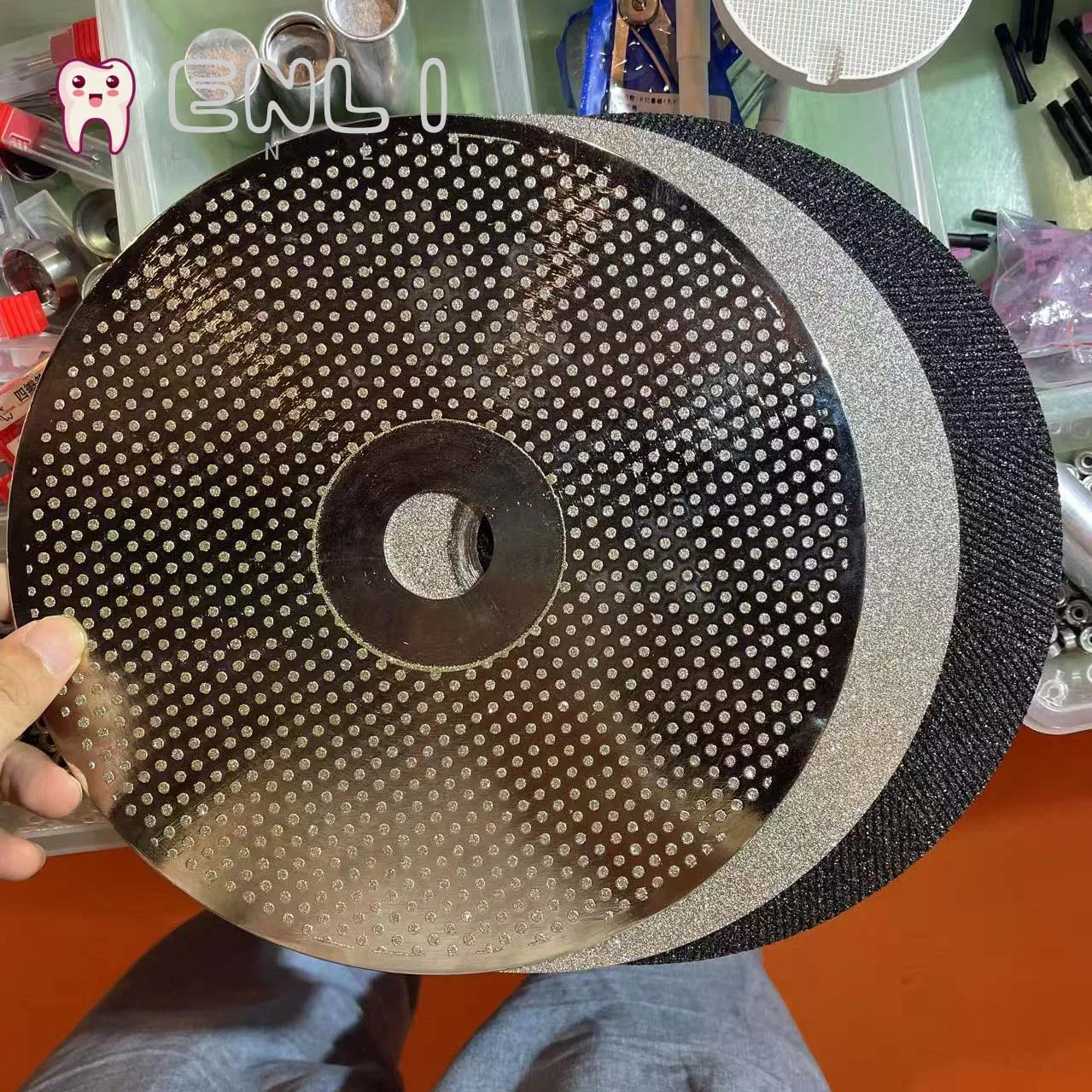 Dentist Lab Tool Dental Diamond /Resin/ All Sand Tray Disc Trimming Plaster on Model Cleaning Work Diameter 250mm