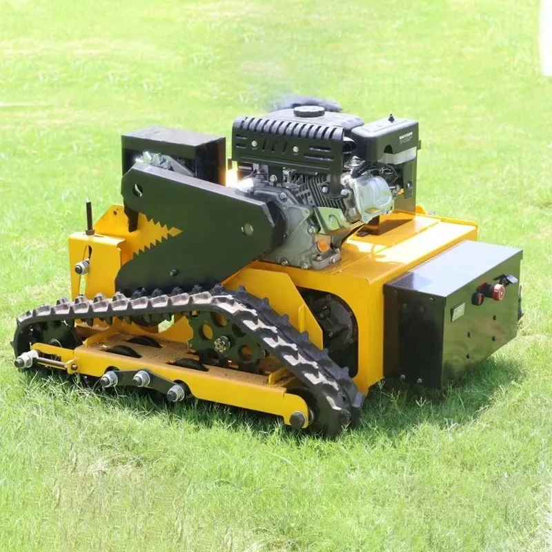 Grass Cutting High-power Flail Lawn Mower 800mm Self Powered Remote Control Garden Lawn Mowers
