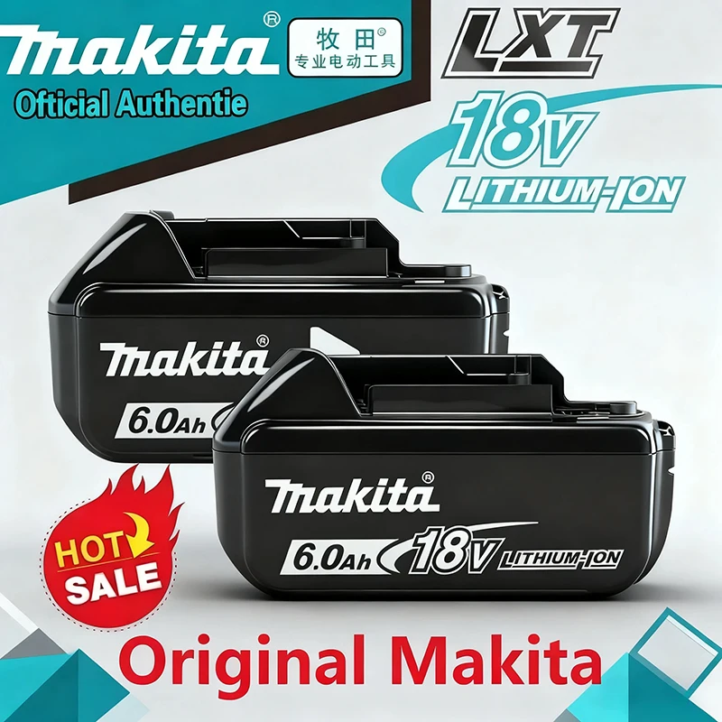 Compact Size High Capacity 18V 6Ah Makita Lithium Battery Compatible All 18V LXT Cordless Handheld Power Gear
