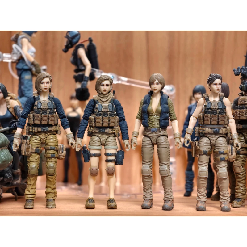 

2025 New 1/64 Accessory Kit With Joint Movable Beautiful Doll Set Miniature Model Toy DIY Scene Matching Figurine Gift